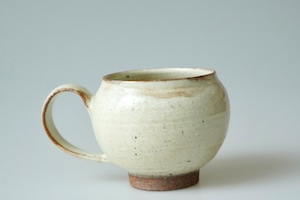 淡海陶芸研究所 白泥 丸マグカップ 中
