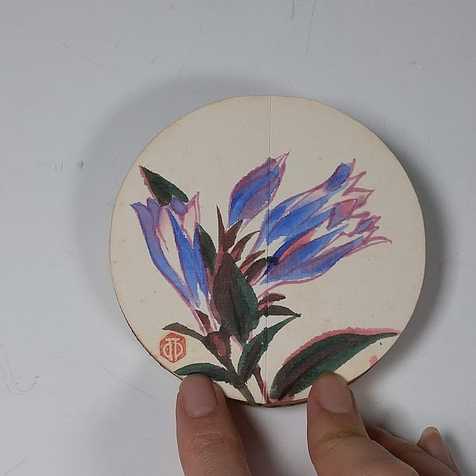 河合卯之助 京都の陶芸家 野草十二月 野の花 12種類 画帳 画集 絵画 図