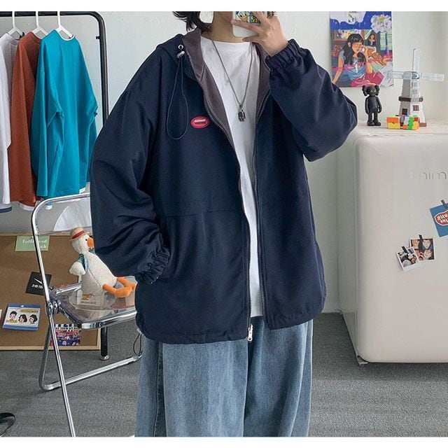 予約販売】パーカー リバーシブル ジャケット アウター メンズ ブルー