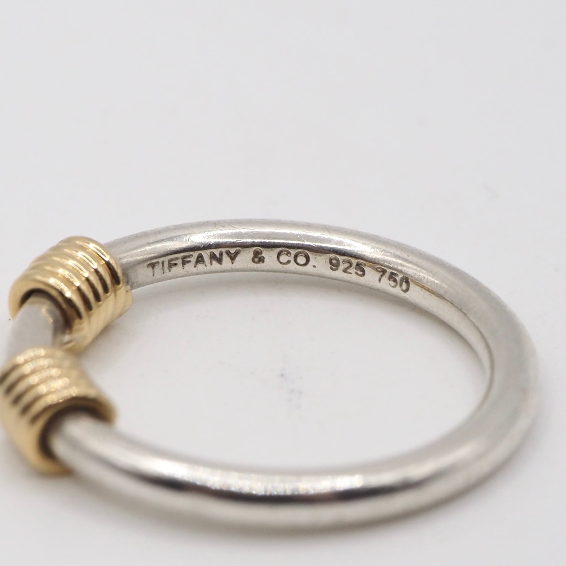 Tiffany&Co. 約13号 バンドウィズリング シルバー925 ティファニー