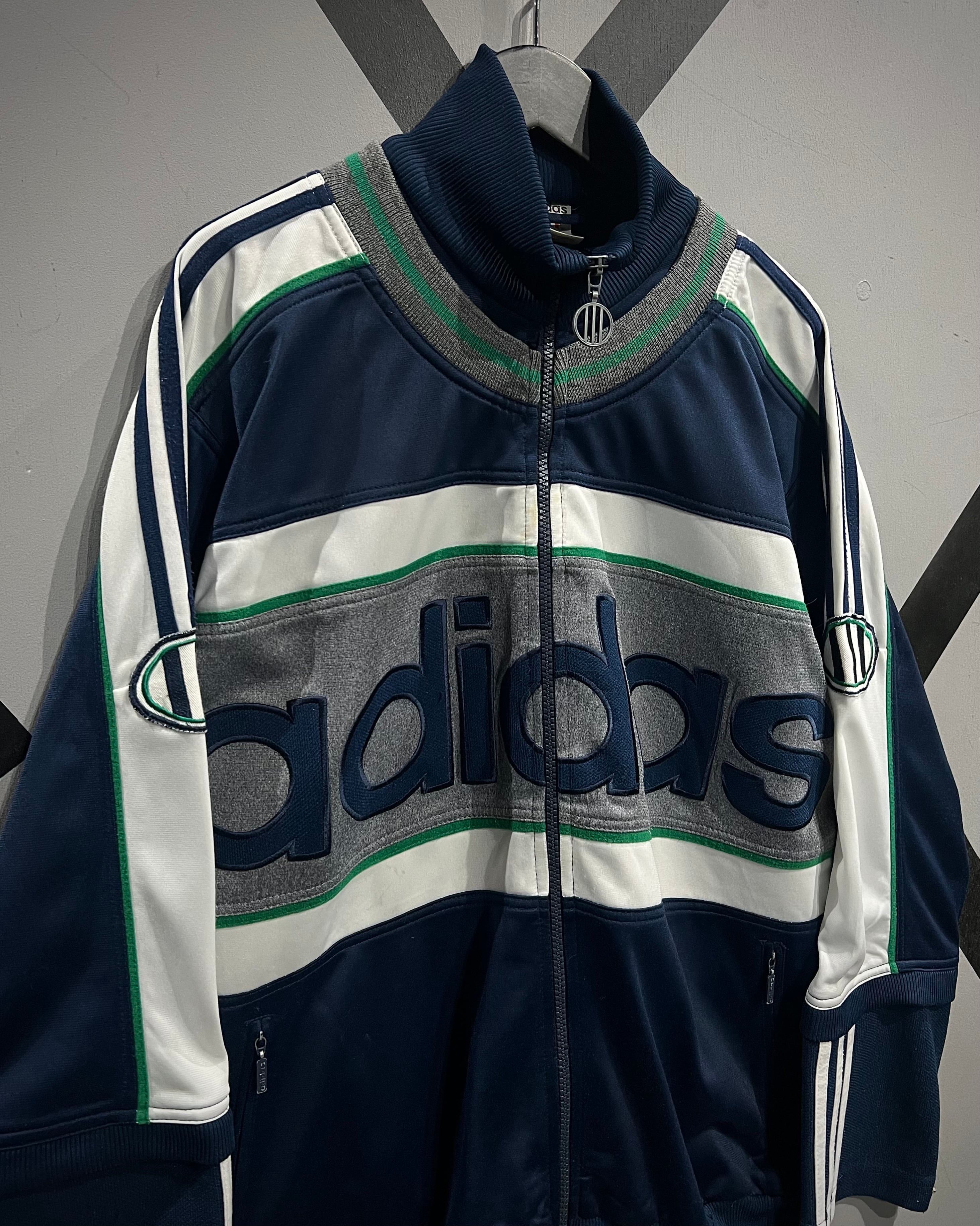 X VINTAGE】 90's“adidas” Layered Design Vintage Track Jacket