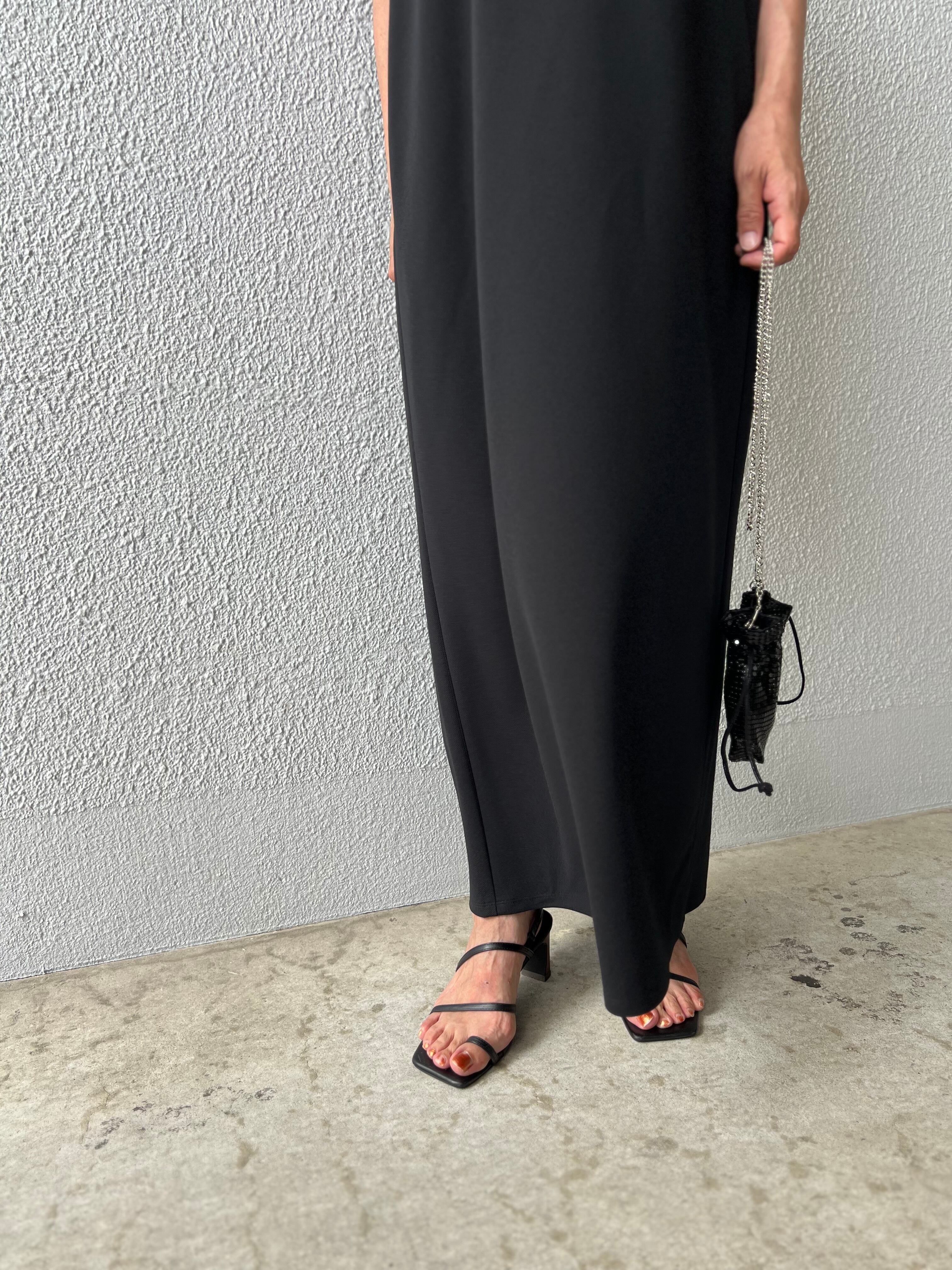 【PASSIONE】バックスリット入りストレッチキャミワンピ　5316114