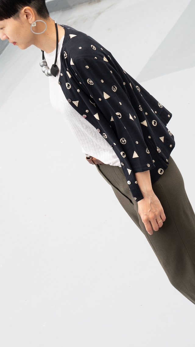 "Monégal" used Crew-neck cardigan