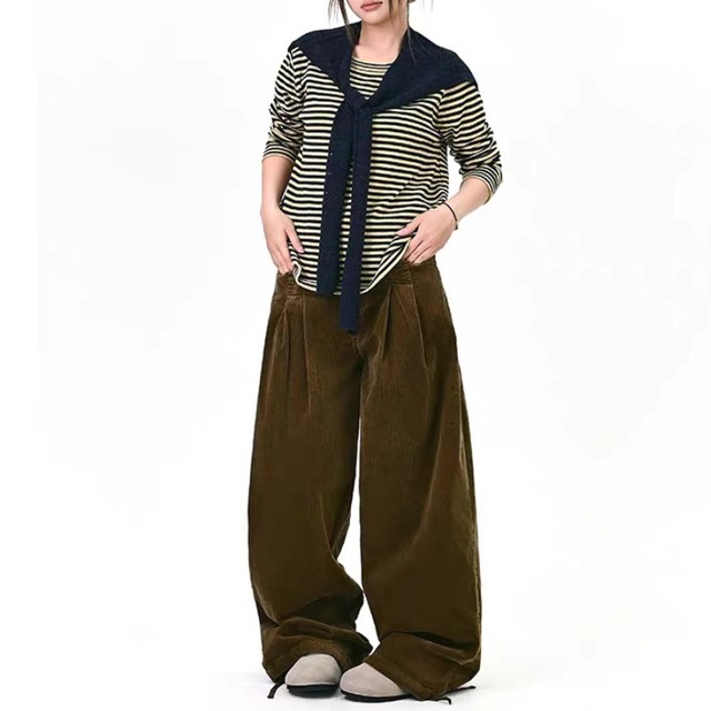tucked corduroy pants　タックコーデュロイパンツ　J1650