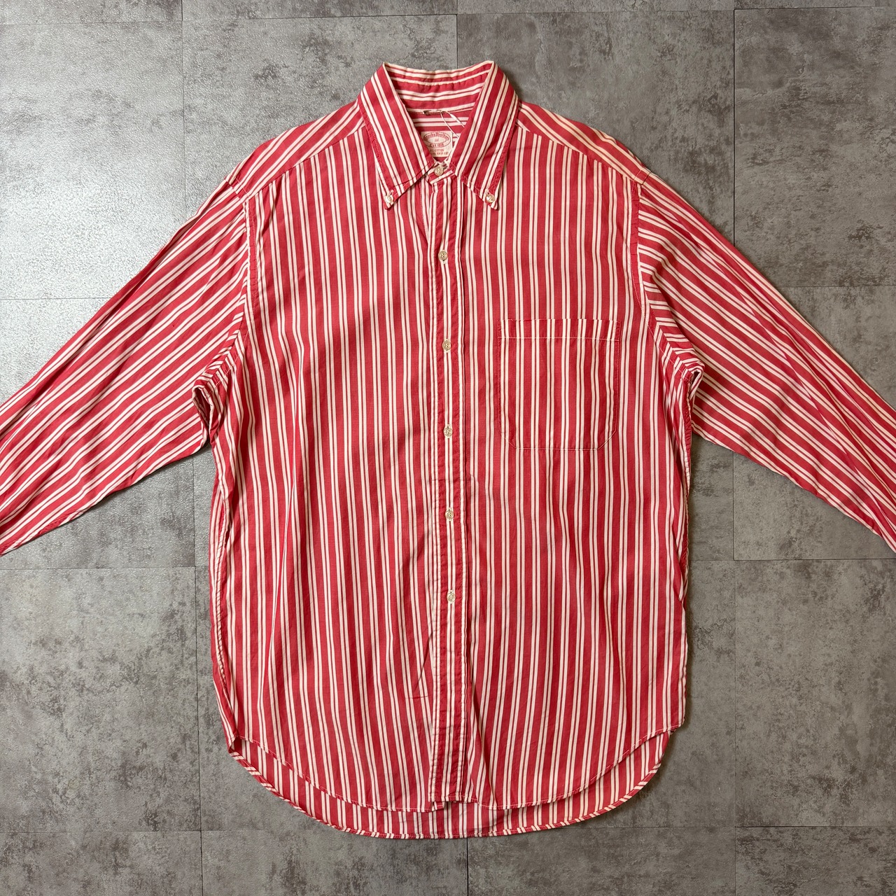 60's〜 BROOKS BROTHERS Striped Shirt 60年代 ブルックスブラザーズ ストライプシャツ ヴィンテージ ビンテージ  TT2026-0041 - 3