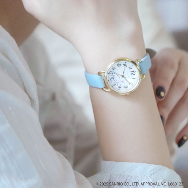 Field work フィールドワーク サンリオ キャラクターウォッチ ハート針 シナモロール ブルー キッズ腕時計 SNR001-2