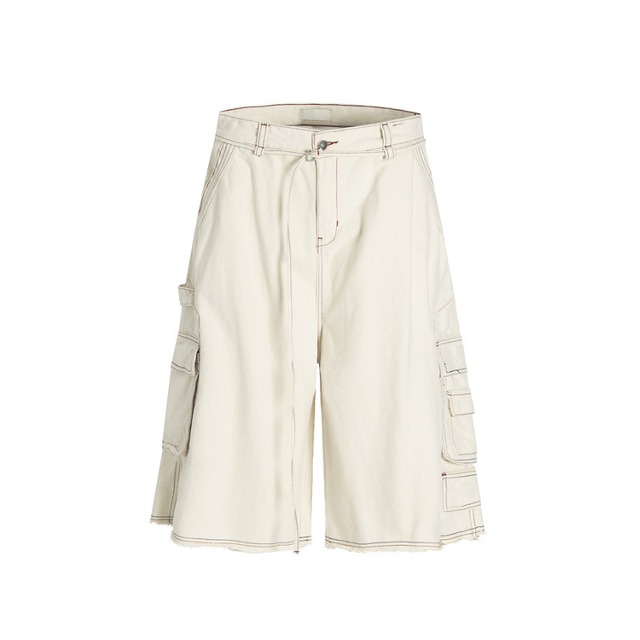 cut-off cargo wide shorts　カットオフカーゴワイドハーフパンツ　J1738