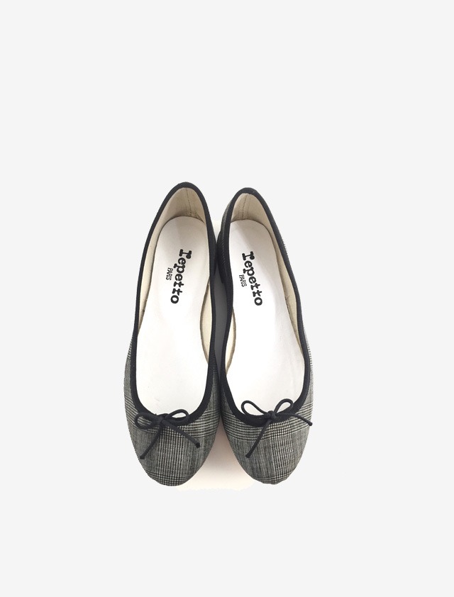 REPETTO BALLERINA GLEN CHECK FLAT SHOES