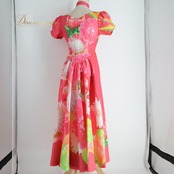 フラダンス 衣装 FANCY DRESS ファンシードレス ワンピース ドレス ピンク系 アシンメトリー チョーカー ラインストーン プロテア柄 花柄 かわいい 華やか 鮮やか 明るい 緑 黄 白 ハワイアン アロハ ハワイアンプリント ダンス レッスン 練習 ワンピースドレス ハワイアンワンピース フラドレス 練習用 フラダンスレッスン レッスン衣装 練習着 ダンス衣装 キッズ 大人 フェミニン きれいめ カラフル 綺麗 プリント柄 花柄プリント チョーカー付き イベント 発表会 舞台 衣装セットアップ