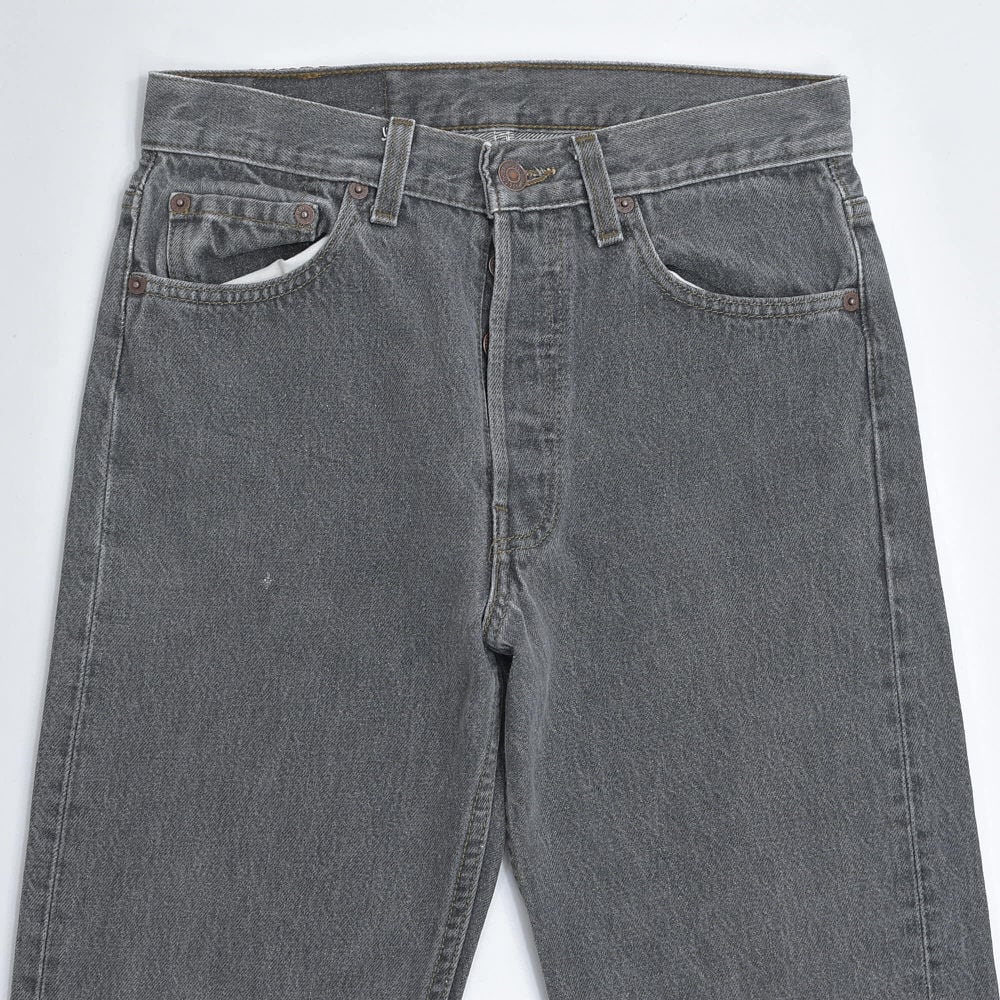 90s USA製 Levi's リーバイス 501 先染め ブラック デニム パンツ