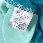 mont-bell モンベル ウイックロン ラグラン 半袖 Tシャツ M/ブルー×水色 レディース #1104563