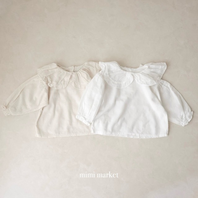 mimi market 2nd［取寄］big collar blouse 26spring