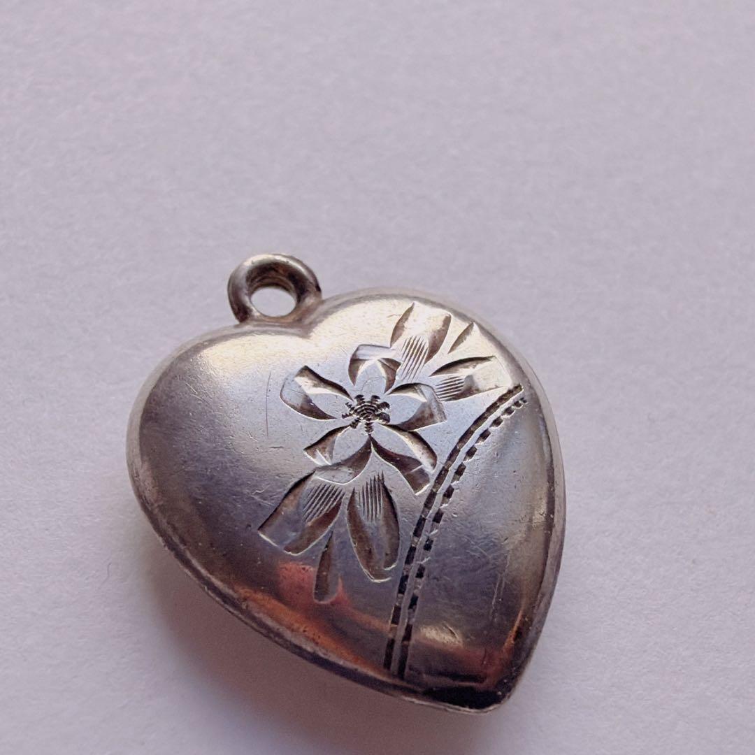 【J368】10s -40s 勿忘草 スウィートハートジュエリー ヴィンテージ チャーム