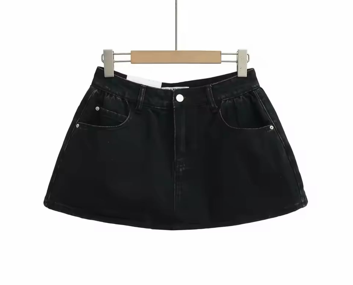 5色】Hight Waist A-Line Mini Skirt within Skort /ハイウエストA