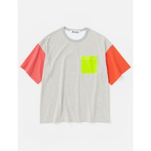 Mサイズのみ/ALOYE/アロイ/Color Blocks Short Sleeve Big Fit T-shirt