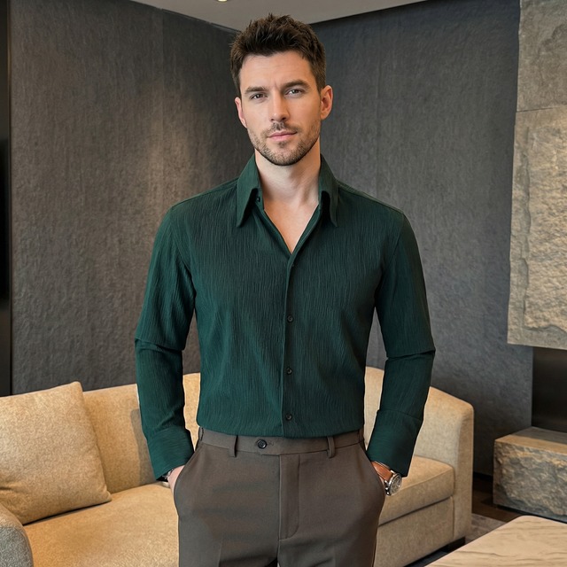 ラグジュアリーラインシャツ(3color） M0964