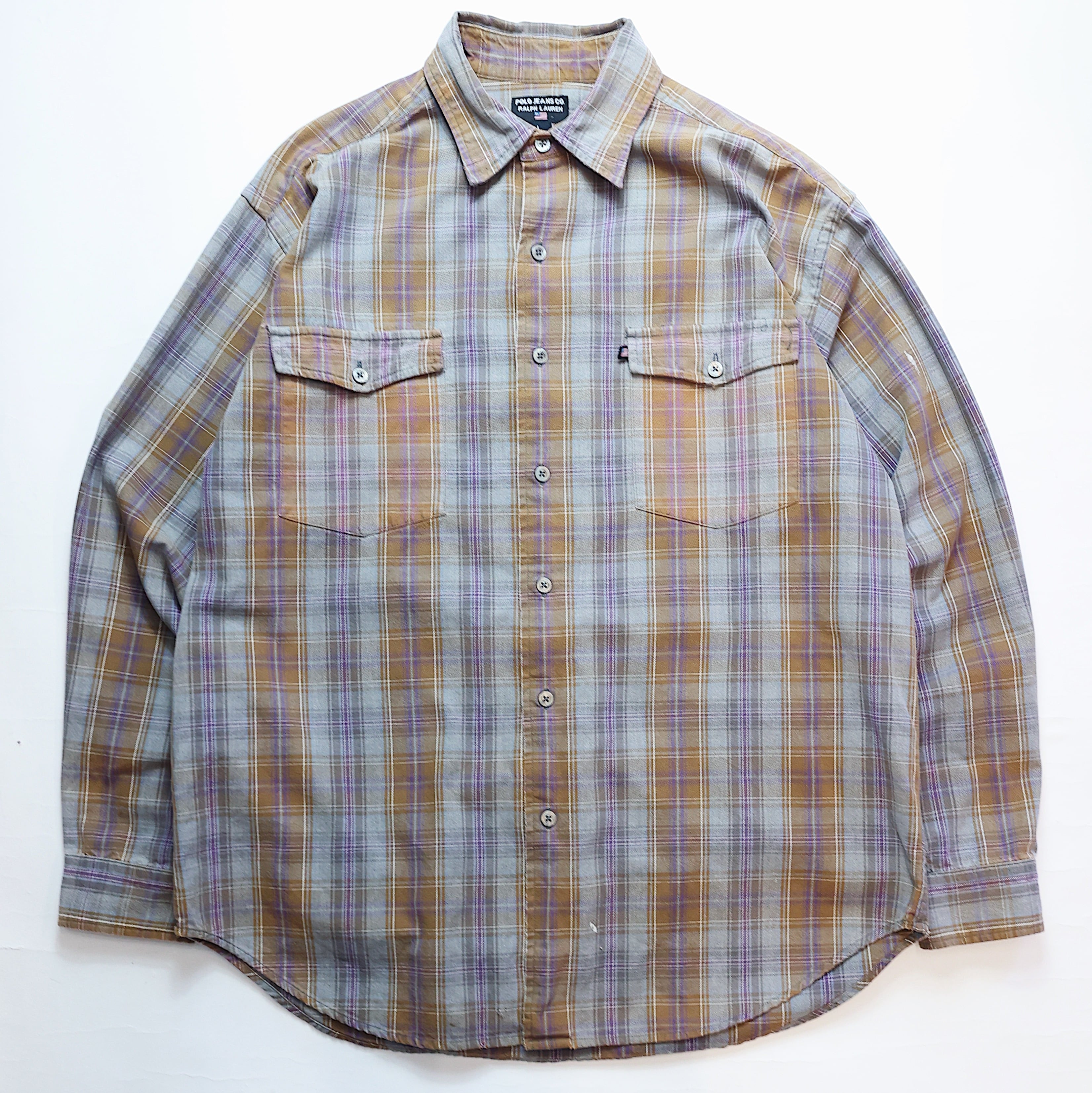 POLO JEANS FLANNEL CHECKED L/S SHIRT