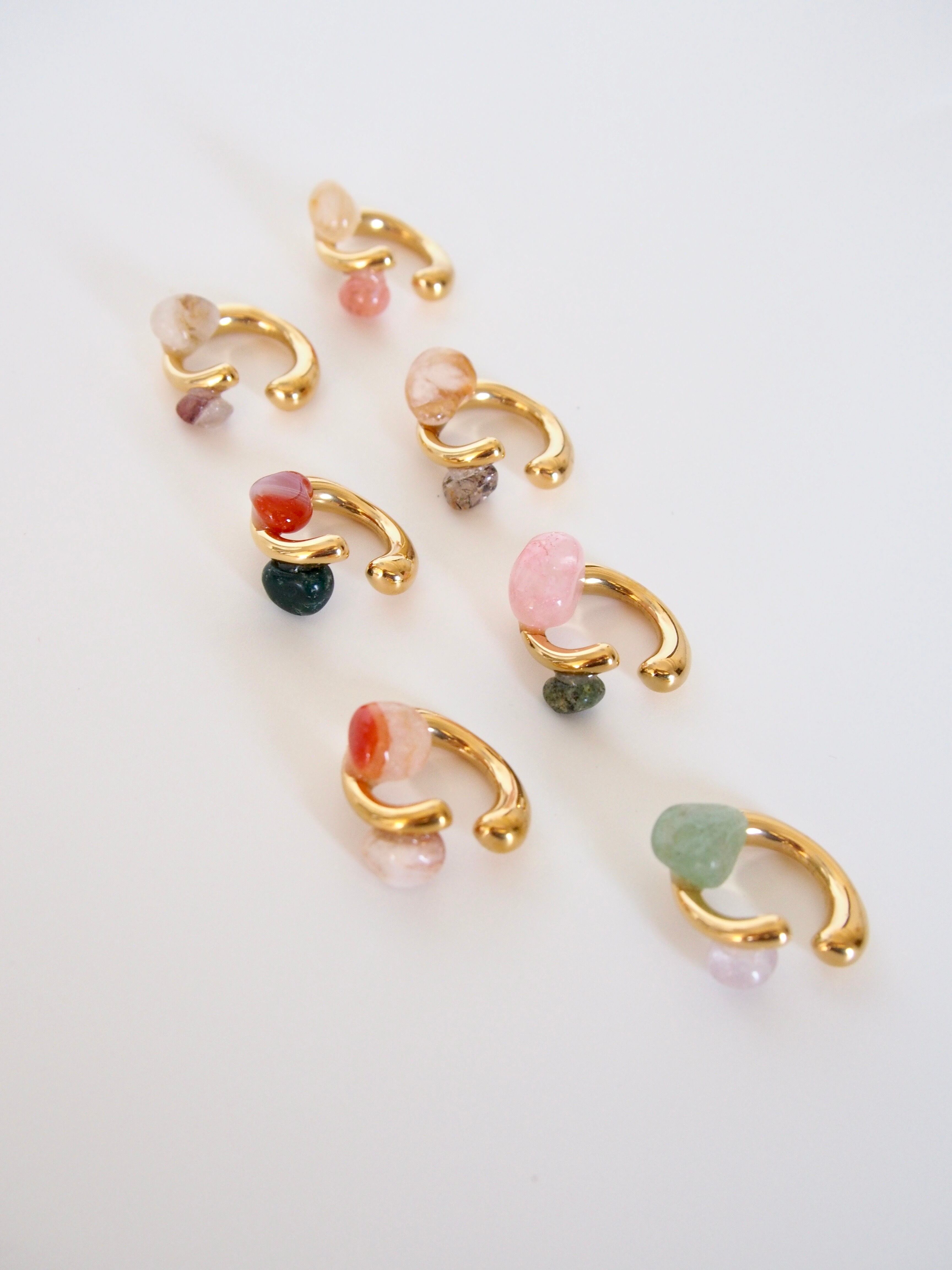 " loose stone ear cuff " -deux- 【GOLD】