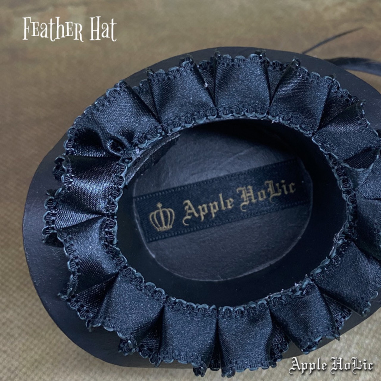 1/6 ドール ハット　Feather Hat Black
