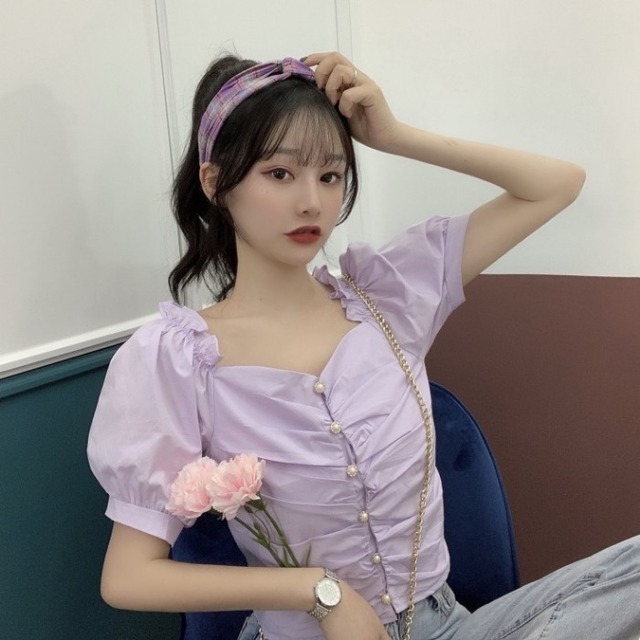 ショートシャツ サマー薄手トップス 夏物 1号婦人27433149043