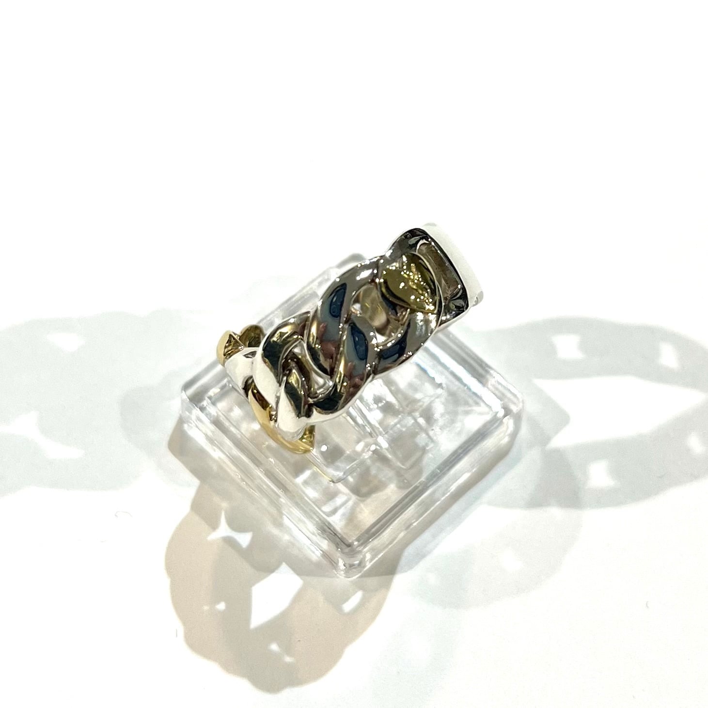 YVES SAINT LAURENT】【13.5号】2460 YSLサンローラン チェーンハート