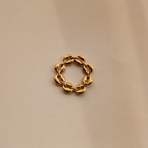 8hole ring Medium  Gold