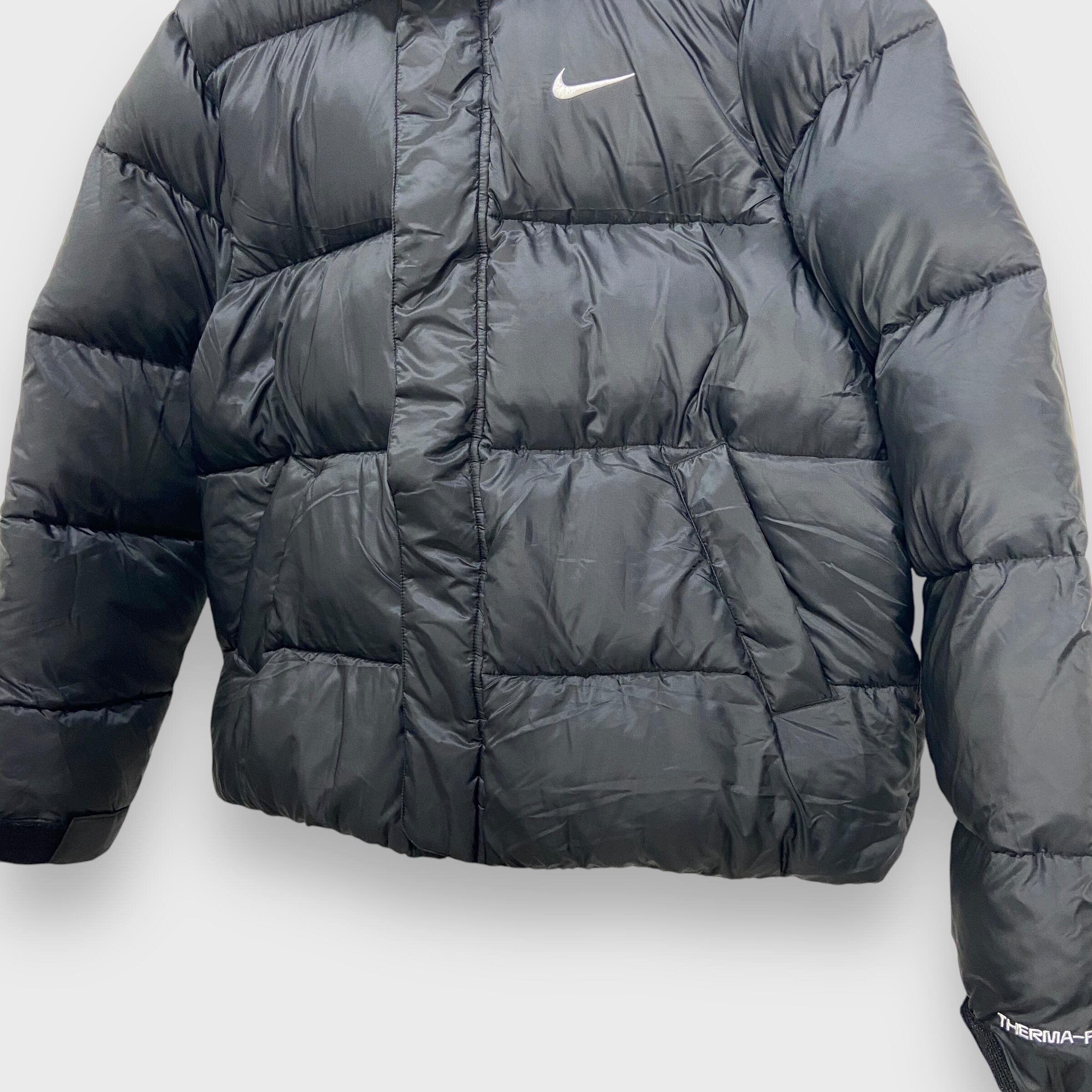 新品 NIKE 中綿ダウンジャケット パファージャケット 黒 M フード着脱