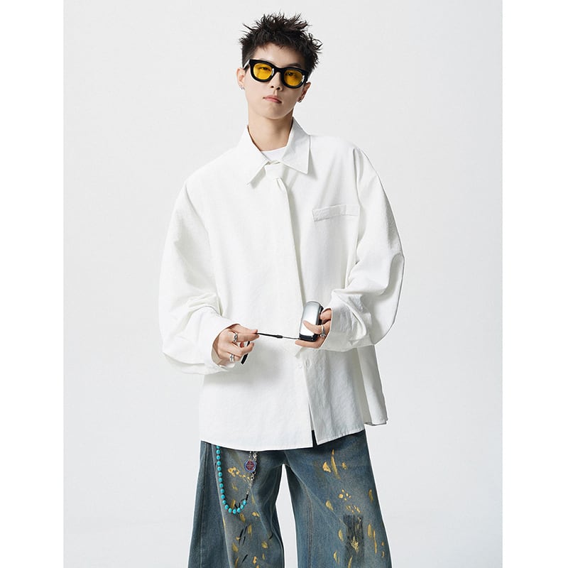 ♥ネクタイがアクセントの春シャツ、新登場!【CEXUシリーズ】☆シャツ