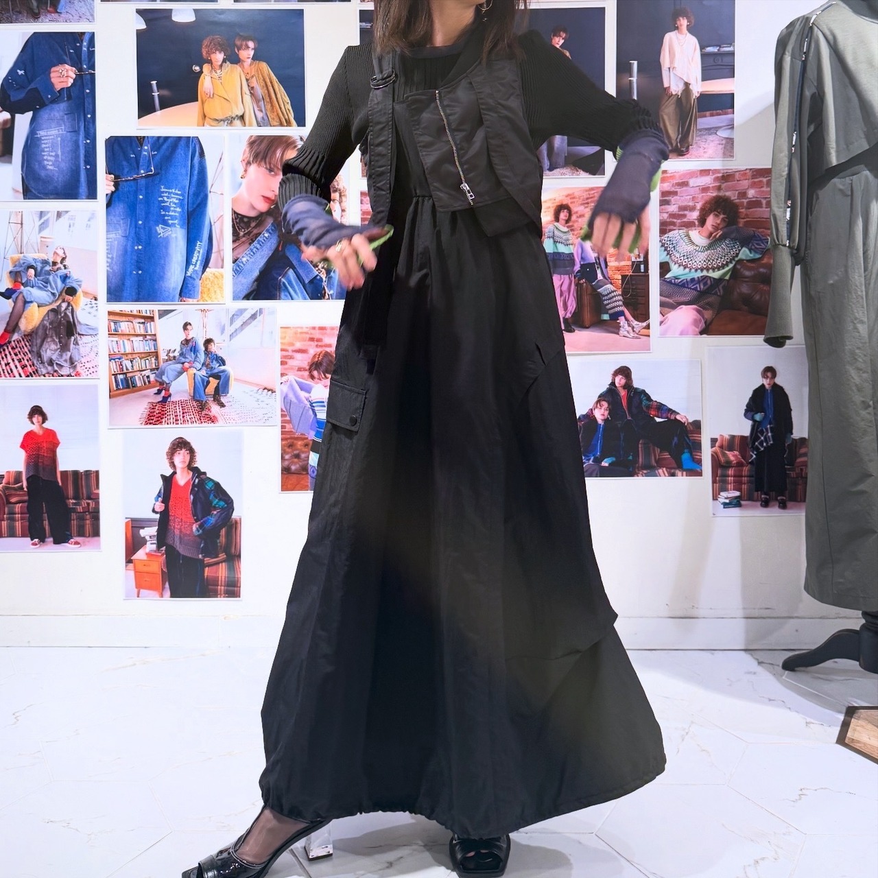 アウラアイラ AULA AILA MILITARY JUMPER SKIRT