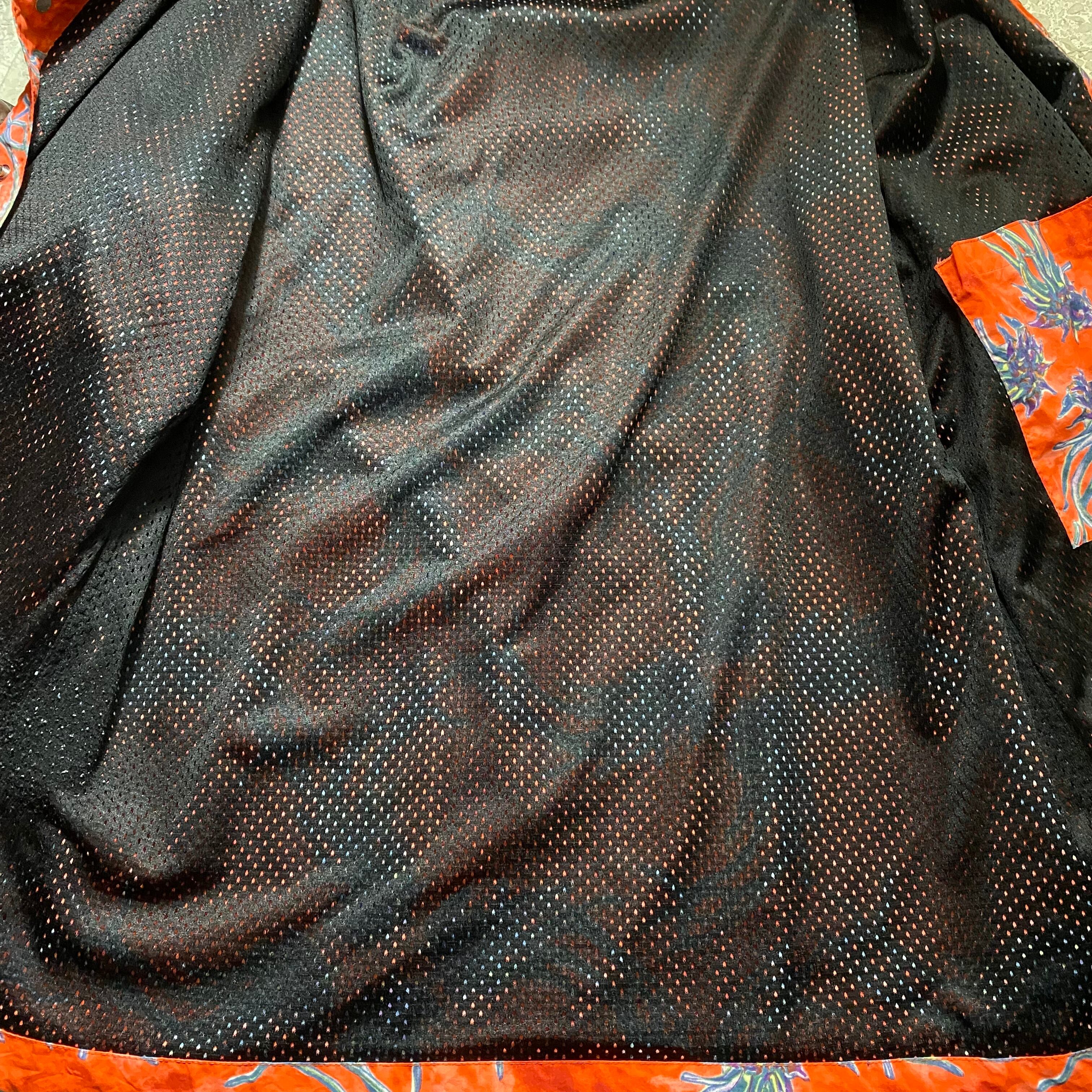 vintage OXBOW jellyfish? pattern nylon coverall jacket | NOIR ONLINE