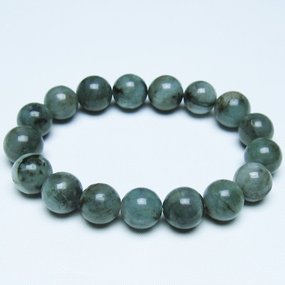 エメラルド ブレスレット 12mm 一点物 メール便可 [M便 1/10] 111-46005