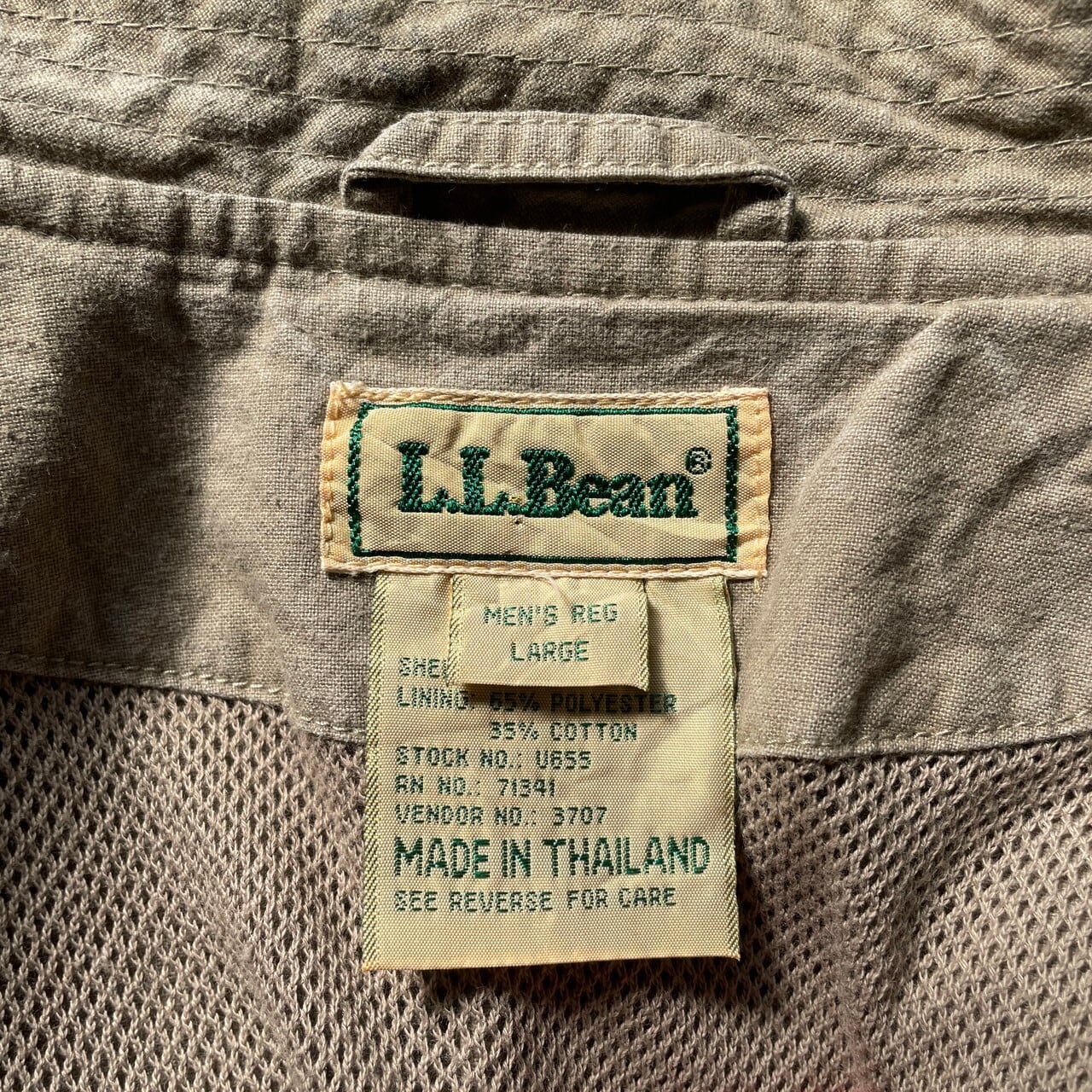 80年代 L.L.Bean エルエルビーン サファリベスト メンズL 古着 80s