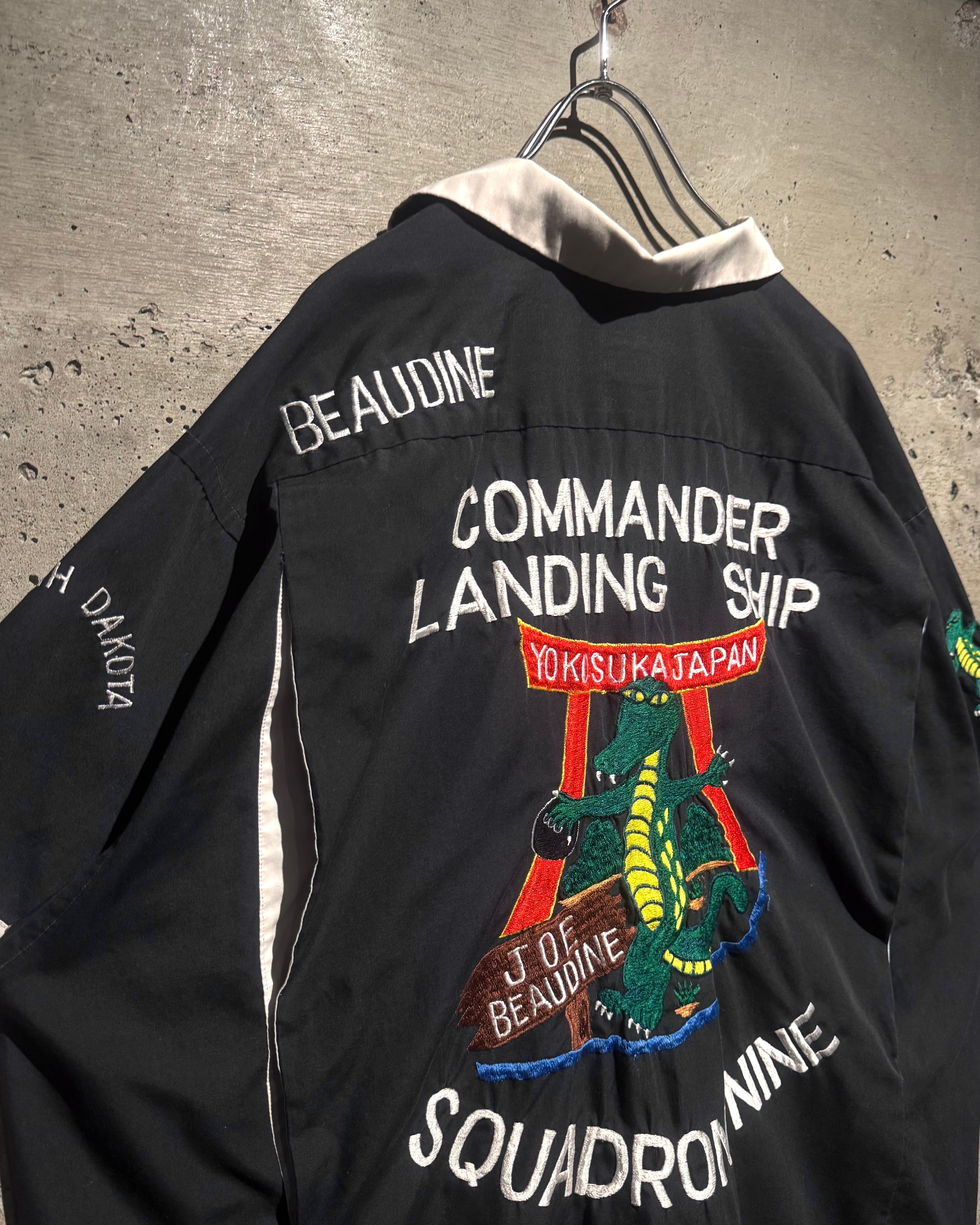 Caka】50's Special Souvenir Embroidery Vintage Loose Bowling Shirt