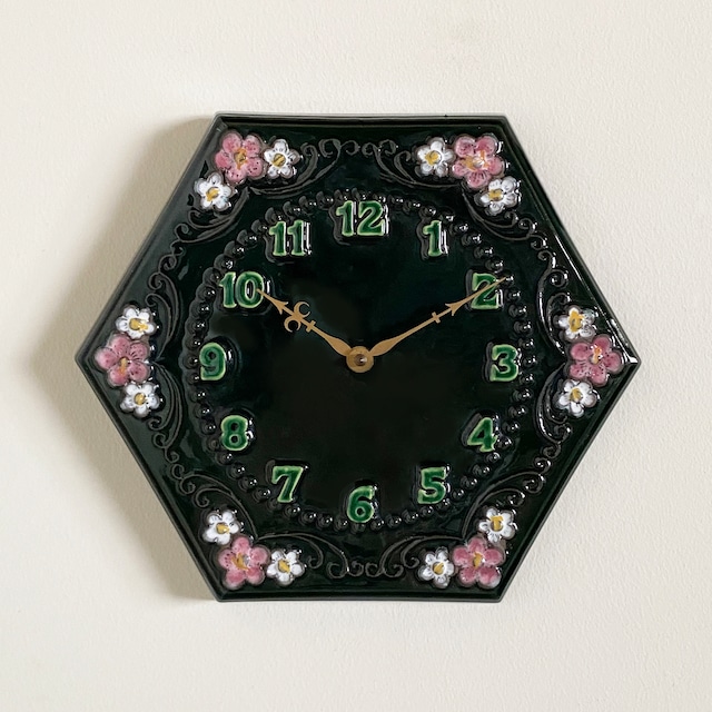 Hexagon wall clock by Aimo Nietosvuori for JIE Gantofta