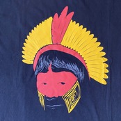 カヤポ族のTシャツ 【Cachique(preta)】