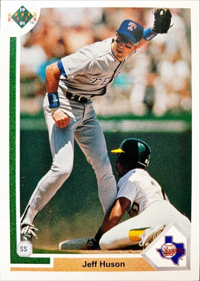 MLBカード 91UPPERDECK Jeff Huson #195 RANGERS