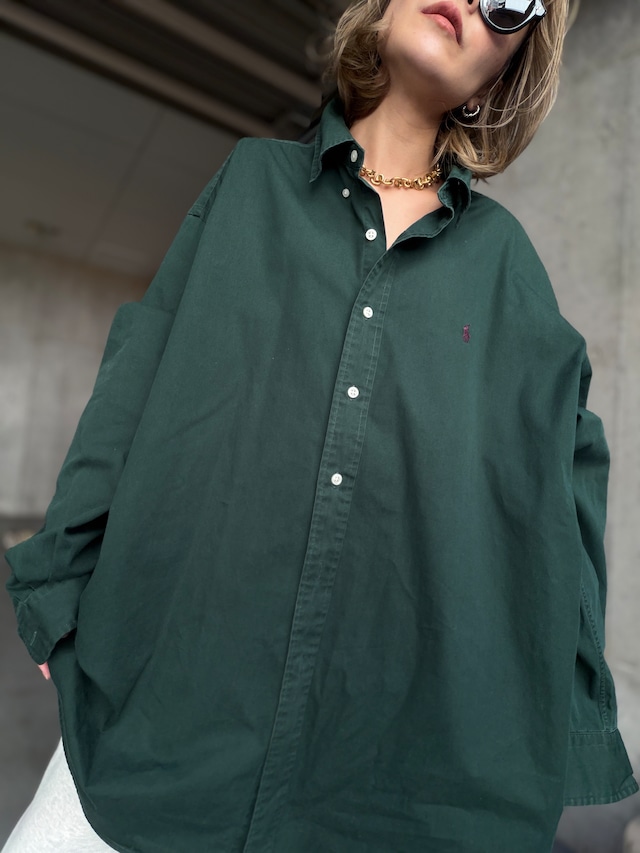 （SH1444）Ralph Lauren “BLAKE” cotton BD shirt