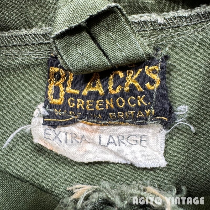 50's~60's BLACK'S OF GREENOCK コットンアノラックパーカー Ventile