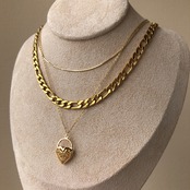 ハート ロングネックレス［GSN019］