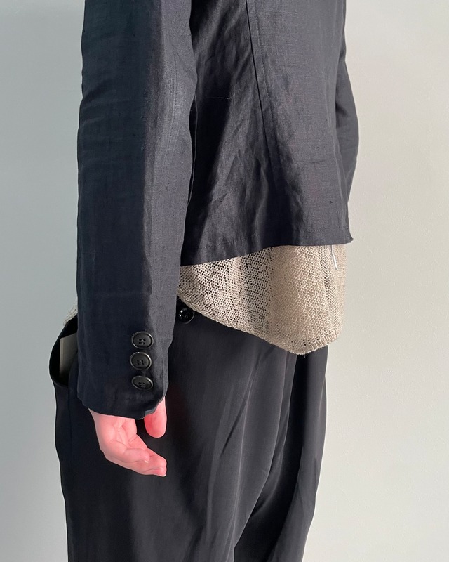 【09s/s Y's】linen single tailored jacket