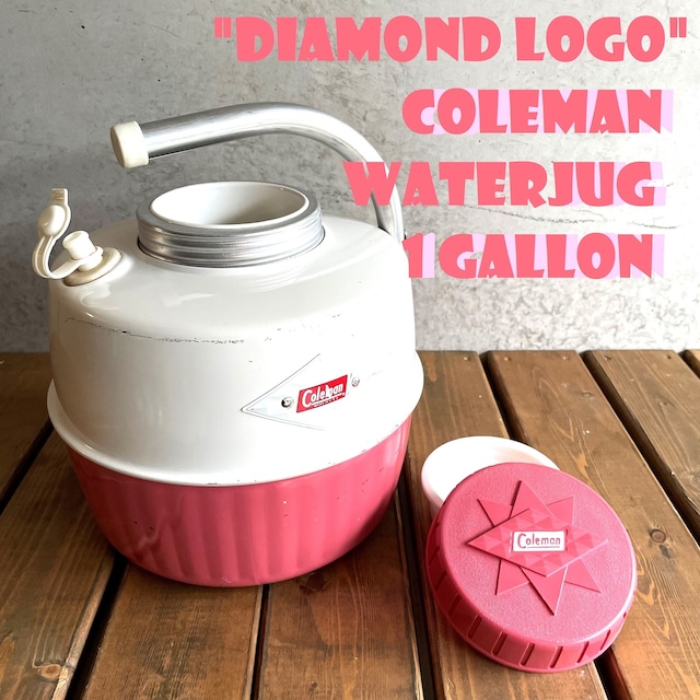 コールマン ウォータージャグ ダイヤロゴ 1ガロン ビンテージ サーモンピンク 1960年代 COLEMAN WATERJUG DIAMOND LOGO 1GALLON
