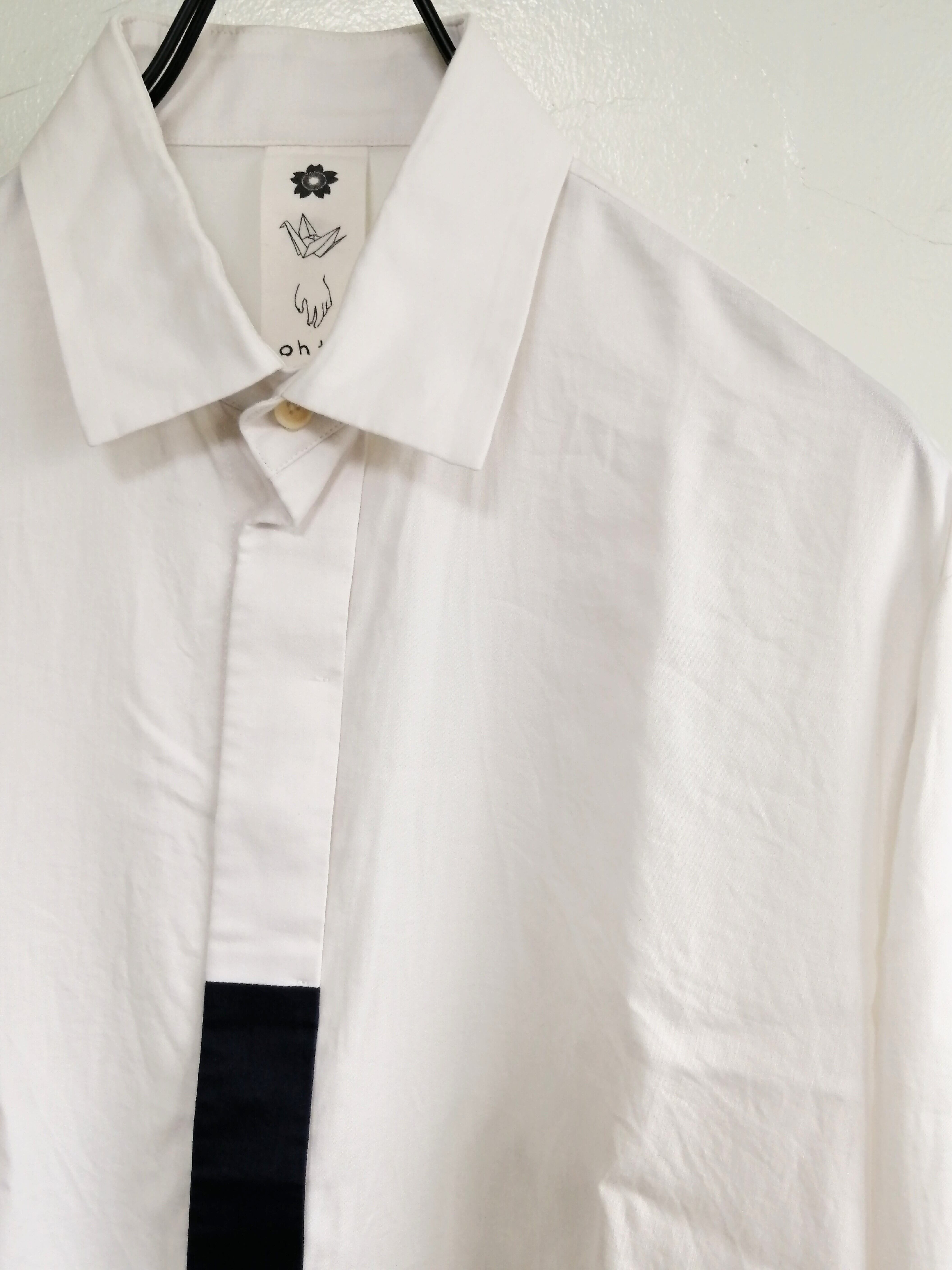 ohta / by color line shirt / オオタ / バイカラーラインシャツ 