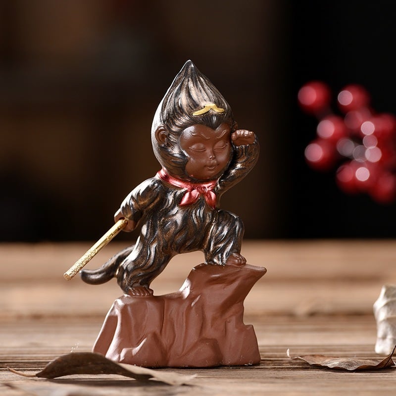 布袋様 七福神 布袋 置物 布袋尊 木彫り 彫刻 天然木 5Jan15 O】木彫り