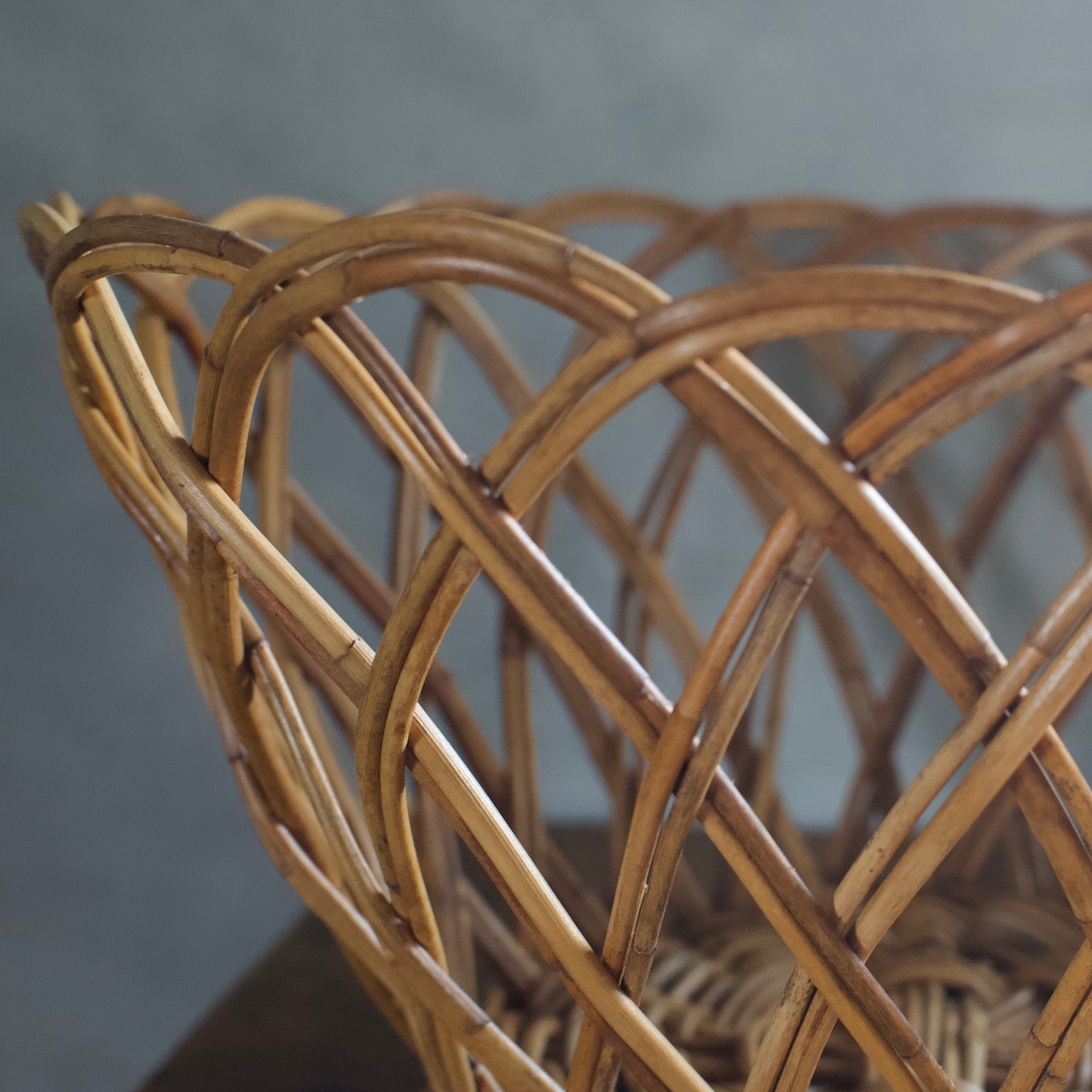 丸 バスケット S〈ラタン・籐 ・カゴ・ 収納・ディスプレイ・ ランドリー 〉112051