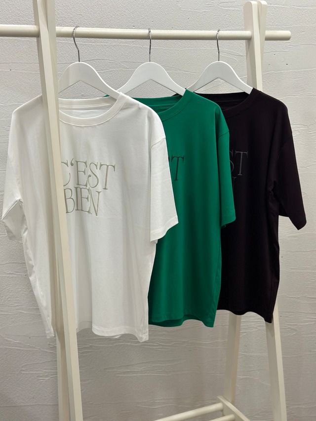 コンパクトスムース 立体ラメロゴTシャツ