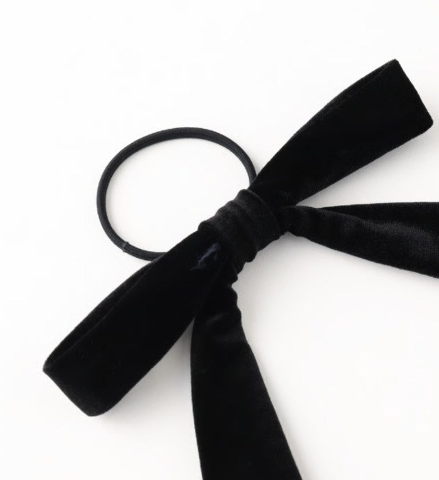 Jardin des cheveux　Velour ribbon pony