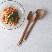 Acacia serving spork