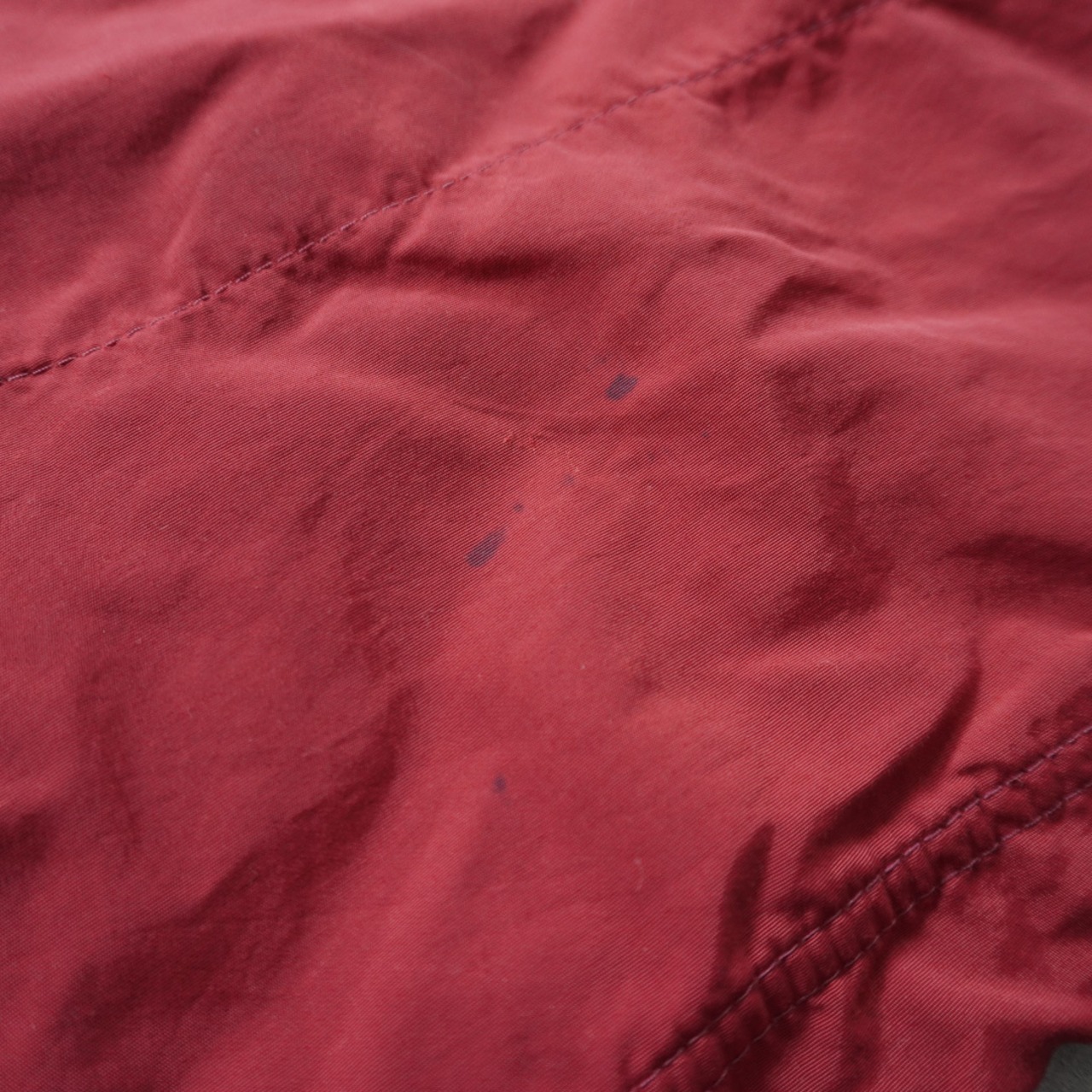 90s LANDS'END Nylon Anorak "made in USA" Brick Red XL 古着 - 13