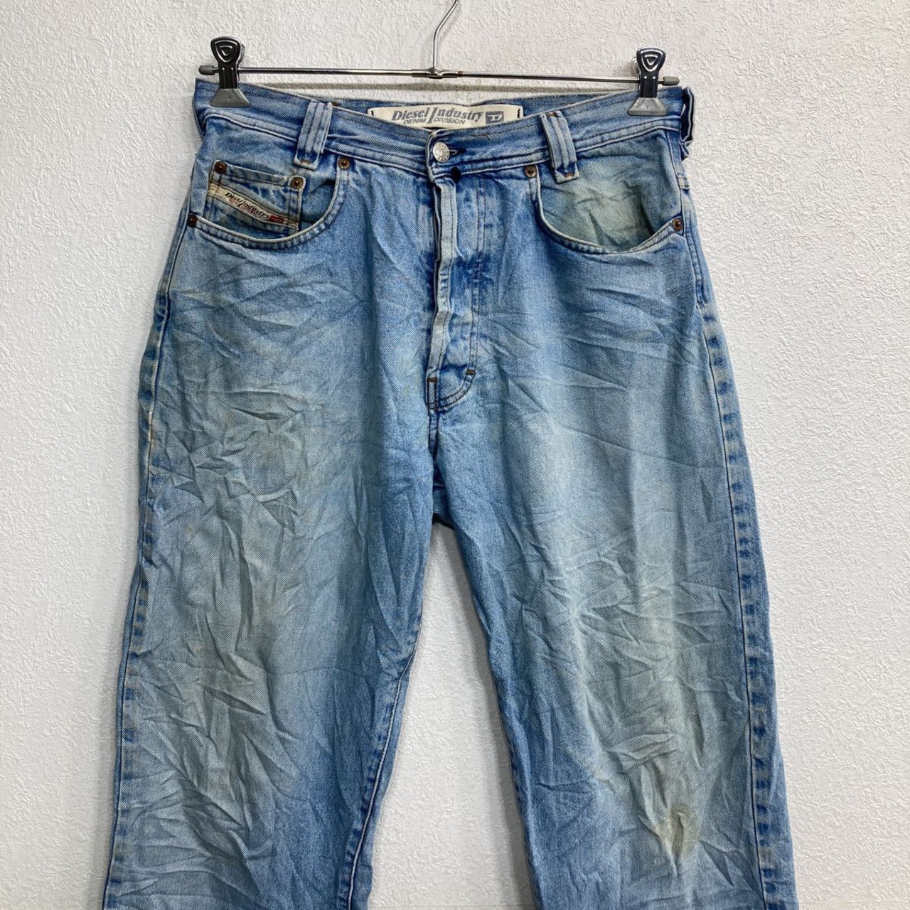 DIESEL デニムパンツ W31 ディーゼル ボタンフライ ライトブルー 古着 