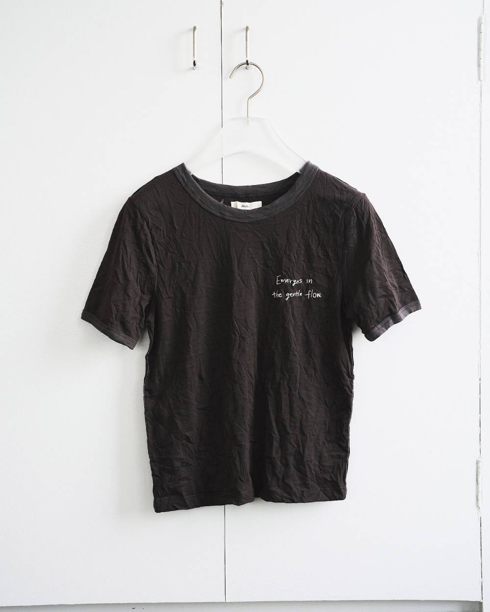 anuke(アンヌーク) Lettering Washer T-Shirts | サウスオレンジ